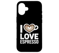I Love Espresso Heart Cup Coffee Lover Espresso Case for iPhone 16