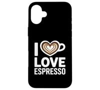 I Love Espresso Heart Cup Coffee Lover Espresso Case for iPhone 16 Plus