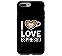 I Love Espresso Heart Cup Coffee Lover Espresso Case for iPhone 7 Plus/8 Plus