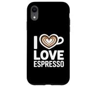I Love Espresso Heart Cup Coffee Lover Espresso Case for iPhone XR