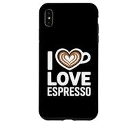 I Love Espresso Heart Cup Coffee Lover Espresso Case for iPhone XS Max