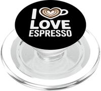 I Love Espresso Heart Cup Coffee Lover Espresso PopSockets PopGrip for MagSafe