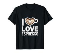 I Love Espresso Heart Cup Coffee Lover Espresso Value Graphic T-Shirt