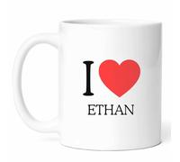 I Love Ethan Coffee Mug Durable Mug Luxury Ceramic Drinkware for Home Kitchen Everyday Use Hot Chocolate 330Ml