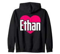 I Love Ethan Cute First Name I Heart Ethan Zip Hoodie