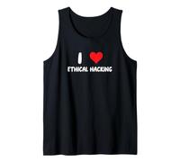 I Love Ethical Hacking - Heart - Hack Hacker IT Tech Coding Tank Top