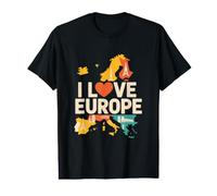 I Love Europe Adventure Wanderlust Value Graphic T-Shirt