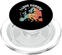 I Love Europe Map Enthusiast Design PopSockets PopGrip for MagSafe