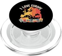 I Love Europe Travel Adventure Souvenir PopSockets PopGrip for MagSafe