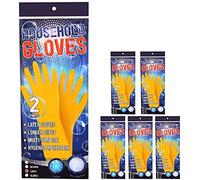 I LOVE FANCY DRESS 12 X PAIRS HOUSEHOLD GLOVES HYGIENIC HAND PROTECTION - DURABLE EVERY DAY USE GLOVES - SMALL