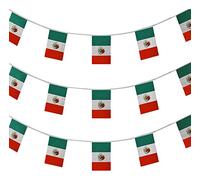 I Love Fancy Dress 3XILFD2190 30 m Mexican Flag Bunting Pack