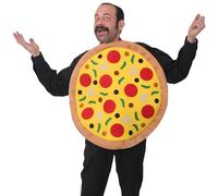 I LOVE FANCY DRESS Adults Pizza Costume - Large Italian Pizza Outfit - Perfect for Summer & Pub Nights - Pack of 4