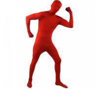 Adults Red Skin Suit I Love Fancy Dress Red Medium