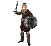 I LOVE FANCY DRESS ADULTS VIKING WARRIOR COSTUME - BARBARIAN FILM, MOVIE, FANTASY FANCY DRESS COSTUME FOR MEN - BLONDE WIG, HELMET, SWORD/SHIELD AND MOUSTACHE (XX-LARGE)