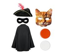 I Love Fancy Dress Cat Bandit Costume - 6 Pcs I Love Fancy Dress Multicolor