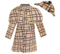 I LOVE FANCY DRESS Child's Victorian Detective Costume - Medium - Light Brown Deerstalker Hat With a Matching Victorian Coat, Detailed With Buttons and a Belt - Perfect for World Book Day