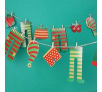 I Love Fancy Dress Christmas Decoration Elf Washing Line