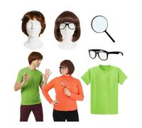 I Love Fancy Dress Couples Mystery Solvers Costume Set - 5Pcs | Size: Medium I Love Fancy Dress Multicolor Medium