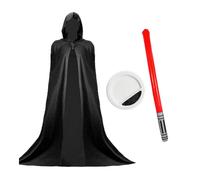 I Love Fancy Dress Dark Emperor Costume 3 Pcs Cape, Face Paint & Inflatable Saber I Love Fancy Dress Multicolor