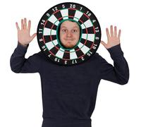 I LOVE FANCY DRESS Dart Board Hat - Unisex Adult Sports Accessory - Attached Hood - Perfect For Stag Nights, Pub Crawls & Sporting Events