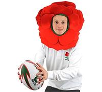 I LOVE FANCY DRESS England Rose Hat Rugby Nations Outfit English Supporters Accessory Team - Red Headpiece With Petals and Green Hood - Euro Flower World Cup Football Accessory x3