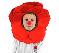 I Love Fancy Dress English Rose Hat & Red Nose | Size: 1 Pack I Love Fancy Dress Red 1 Pack