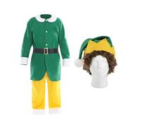 I Love Fancy Dress Friendly Elf Costume - Jacket, Trousers, Hat & Wig | Size: Medium I Love Fancy Dress Multicolor Medium