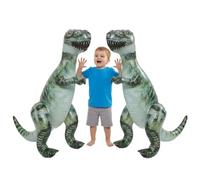 I LOVE FANCY DRESS Giant Inflatable T-Rex - Pack of 2-3ft/90cm Tall Green Blow-Up Dinosaur - Fun Event Prop Outdoor Inflatable Display Kids Jurassic Birthday Party Decoration