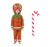 I Love Fancy Dress Ginger Bread Man & Inflatable Candy Cane | Size: Medium I Love Fancy Dress Multicolor Medium