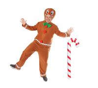 I Love Fancy Dress Gingerbread Man & Inflatable Candy Cane | Size: Medium I Love Fancy Dress Multicolor Medium