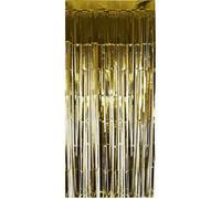 I Love Fancy Dress Gold Foil Door Curtain Backdrop 8Ft Tinsel - Pack Of 12