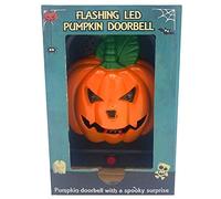I LOVE FANCY DRESS HALLOWEEN PUMPKIN DOORBELL - ORANGE PUMPKIN DOORBELL WITH LIGHT-UP LED EYES AND SPOOKY SOUNDS - HALLOWEEN HOUSE DECORATION TRICK OR TREAT (PACK OF 1)