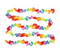 I LOVE FANCY DRESS Hawaiian Bunting - 120ft/36m - Multicoloured Lei Flower Bunting - Hawaii Summer Beach Party Luau Indoor Outdoor Decoration
