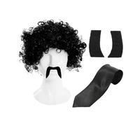 I Love Fancy Dress Hitman 4pc Accessory Set in Black I Love Fancy Dress Black