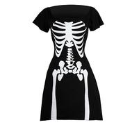I Love Fancy Dress ILFD4032S Off Shoulder Skeleton Dress (Small)