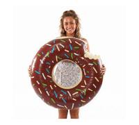 I Love Fancy Dress Inflatable Brown Doughnut Ring - 107Cm / 42 Inch