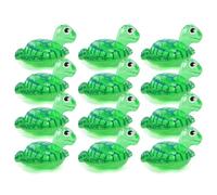 I LOVE FANCY DRESS Inflatable Turtle - Pack of 12 - Cute Green Turtle with Shell Design and Flippers - Adults Kids Boys Girls Fun Summer Activity Pool Party Beach Day Swimming Toy Float