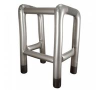 I Love Fancy Dress Inflatable Walking Frame in Silver | Size: 6 Pack I Love Fancy Dress Silver 6 Pack