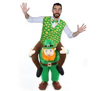 I Love Fancy Dress Irish Pick Me Up Costume with Waistcoat & Bow Tie in Green | Size: Small I Love Fancy Dress Green Small