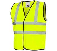 I LOVE FANCY DRESS Kids Hi Vis Vest - Small - High Visibility Yellow Vest with Reflective Strips - Unisex Boys Girls Childs Safety Jacket for Group Activities Schools Carers Cycling Awareness