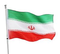 I LOVE FANCY DRESS Large 5ft X 3ft Iran Flag - Pack of 2 - Iran Flag 5ft (152cm/60) X 3ft (91cm/36) - Perfect for Iran Events or Occasions