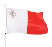 I LOVE FANCY DRESS Large 5ft X 3ft Malta Flag - Pack Of 3 - Malta Flag 5ft (152cm/60) X 3ft (91cm/36) - Perfect for Malta Events or Occasions
