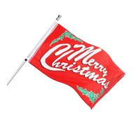 I Love Fancy Dress Large 5Ft X 3Ft Merry Christmas Flag - Pack Of 3