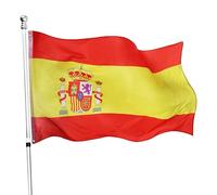 I LOVE FANCY DRESS Large 5ft X 3ft Spanish Flag - Pack Of 1 - Spanish Flag 5ft (152cm/60) X 3ft (91cm/36) - Perfect for Spanish Events or Occasions