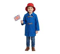 I Love Fancy Dress London Bear Costume with Waving Flag | Size: Medium I Love Fancy Dress Multicolor Medium