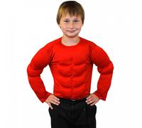Childrens Muscle Chest Superhero Fancy Dress Top