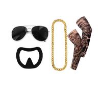 I Love Fancy Dress Men's Ibiza Final Boss Costume Accessory Set 4 Pcs I Love Fancy Dress Multicolor