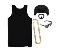 I Love Fancy Dress Men's Ibiza Final Boss Costume Set 5 Pcs with Black Sunglasses | Size: Small I Love Fancy Dress Multicolor Small