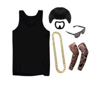 I Love Fancy Dress Men's Ibiza Final Boss Costume Set 6 Pcs with Black Sunglasses | Size: Small I Love Fancy Dress Multicolor Small
