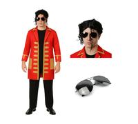 I Love Fancy Dress Men's King of Pop Costume 3 Pcs | Size: Medium I Love Fancy Dress Multicolor Medium